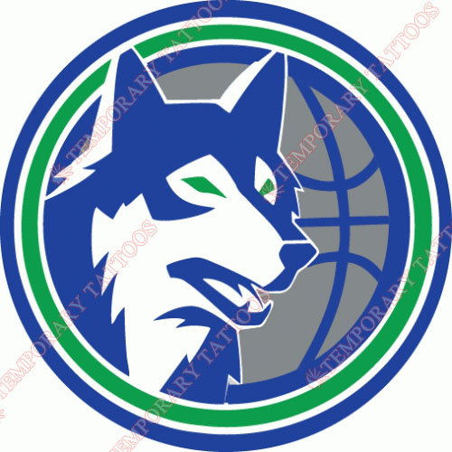 Minnesota Timberwolves Customize Temporary Tattoos Stickers NO.1097